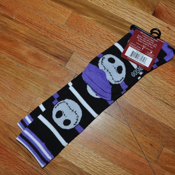 LAST PAIR!! New TNBC Jack Skellington Socks NWT - Picture 7 of 8